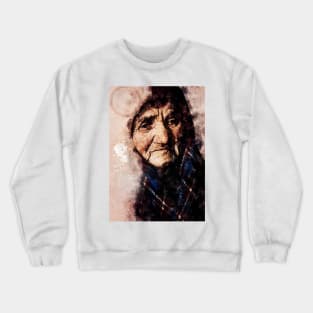 Old lady portrait Crewneck Sweatshirt